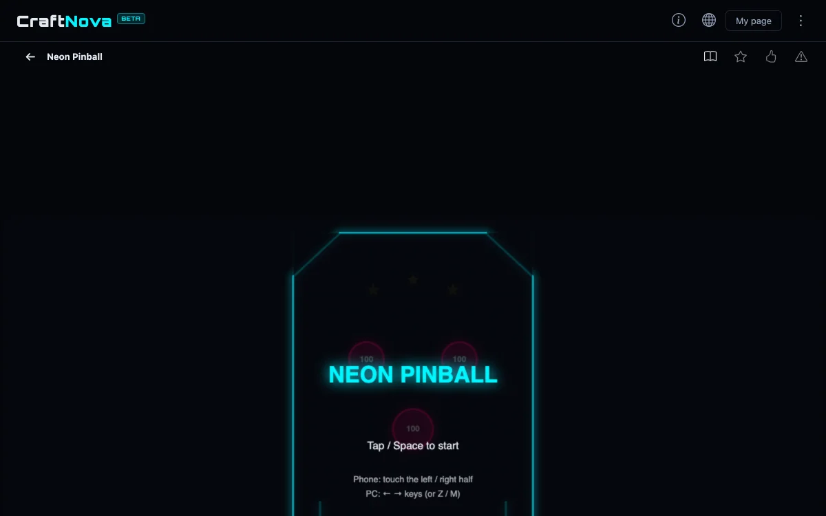 Press "Play" to play